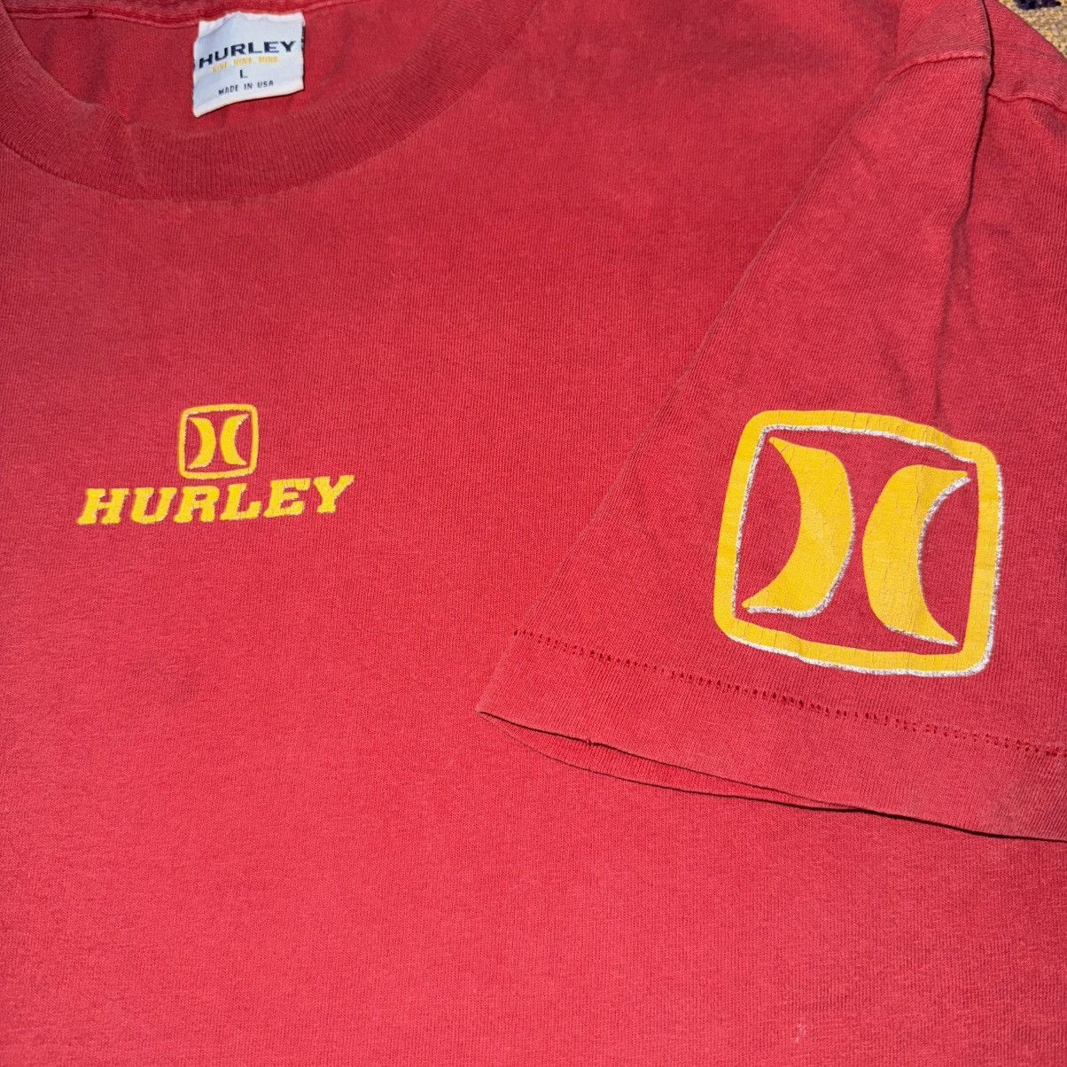 Hurley Vintage 90s HURLEY Skateboard Tee Size US L / EU 52-54 / 3 - 3 Thumbnail