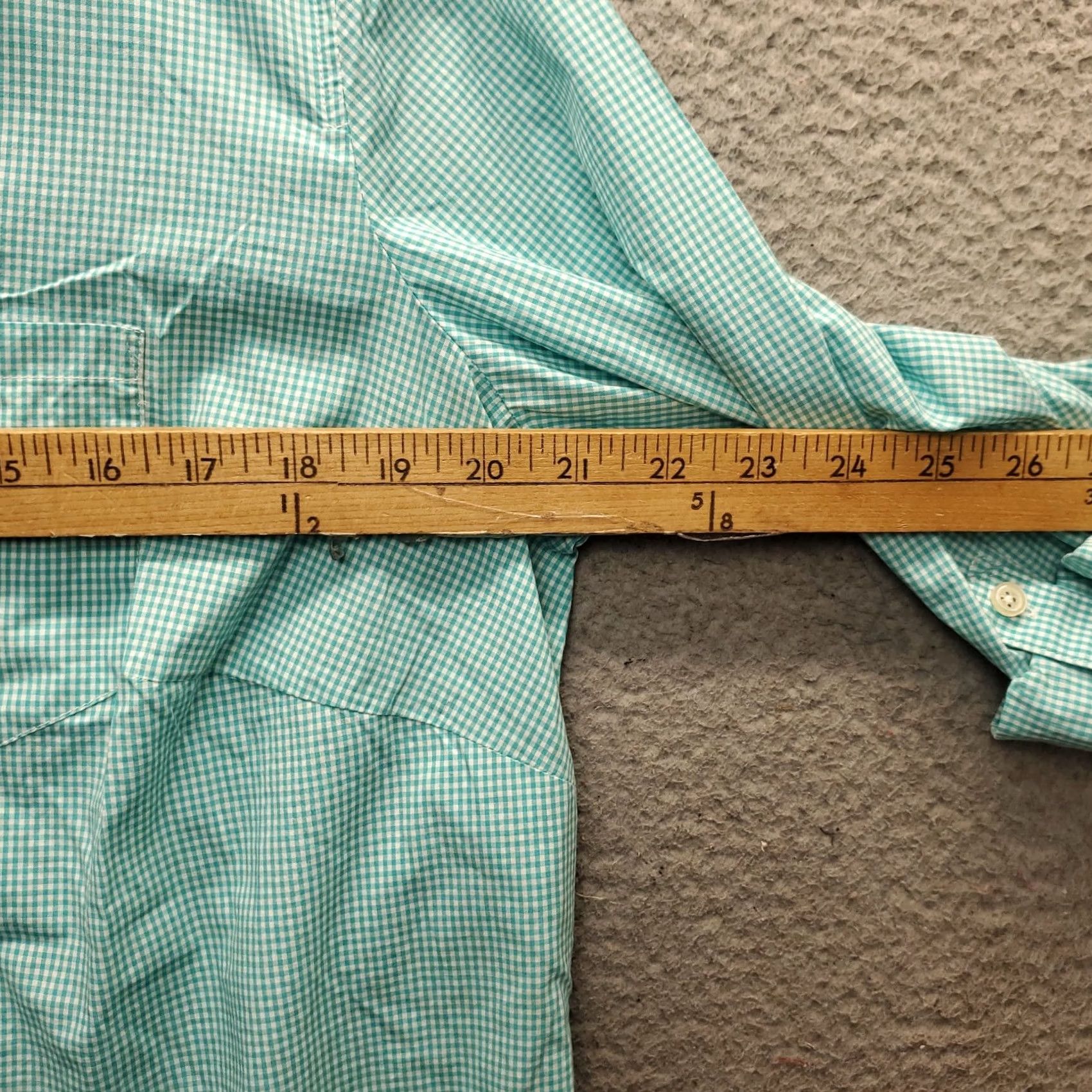 Talbots Talbots Shirt Womens 1X Top Multicolor Check Roll Tab Sleeve Collared Button Size XL / US 12-14 / IT 48-50 - 4 Thumbnail
