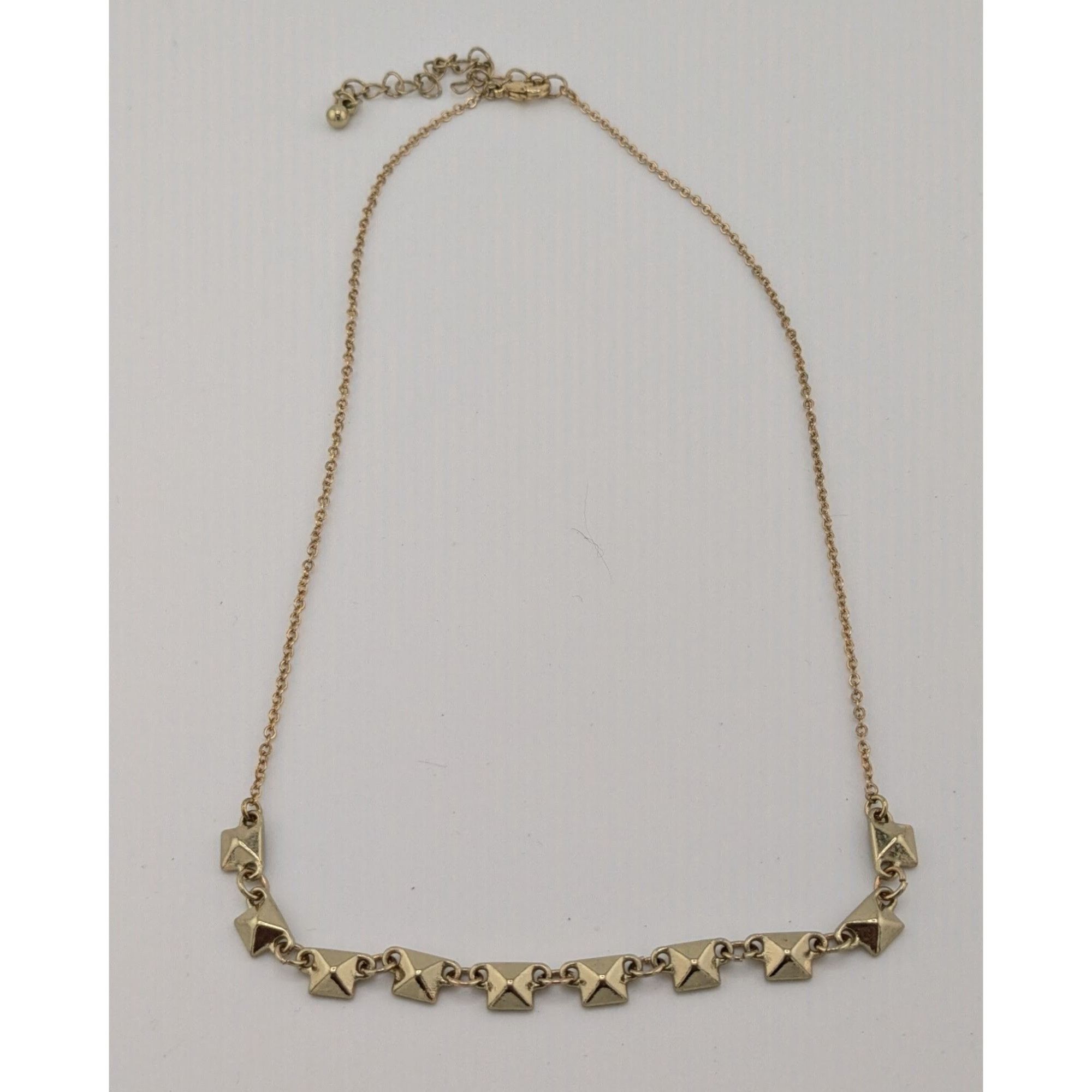 Other Dainty Pyramid Studded Gold Tone Necklace Size ONE SIZE - 6 Thumbnail