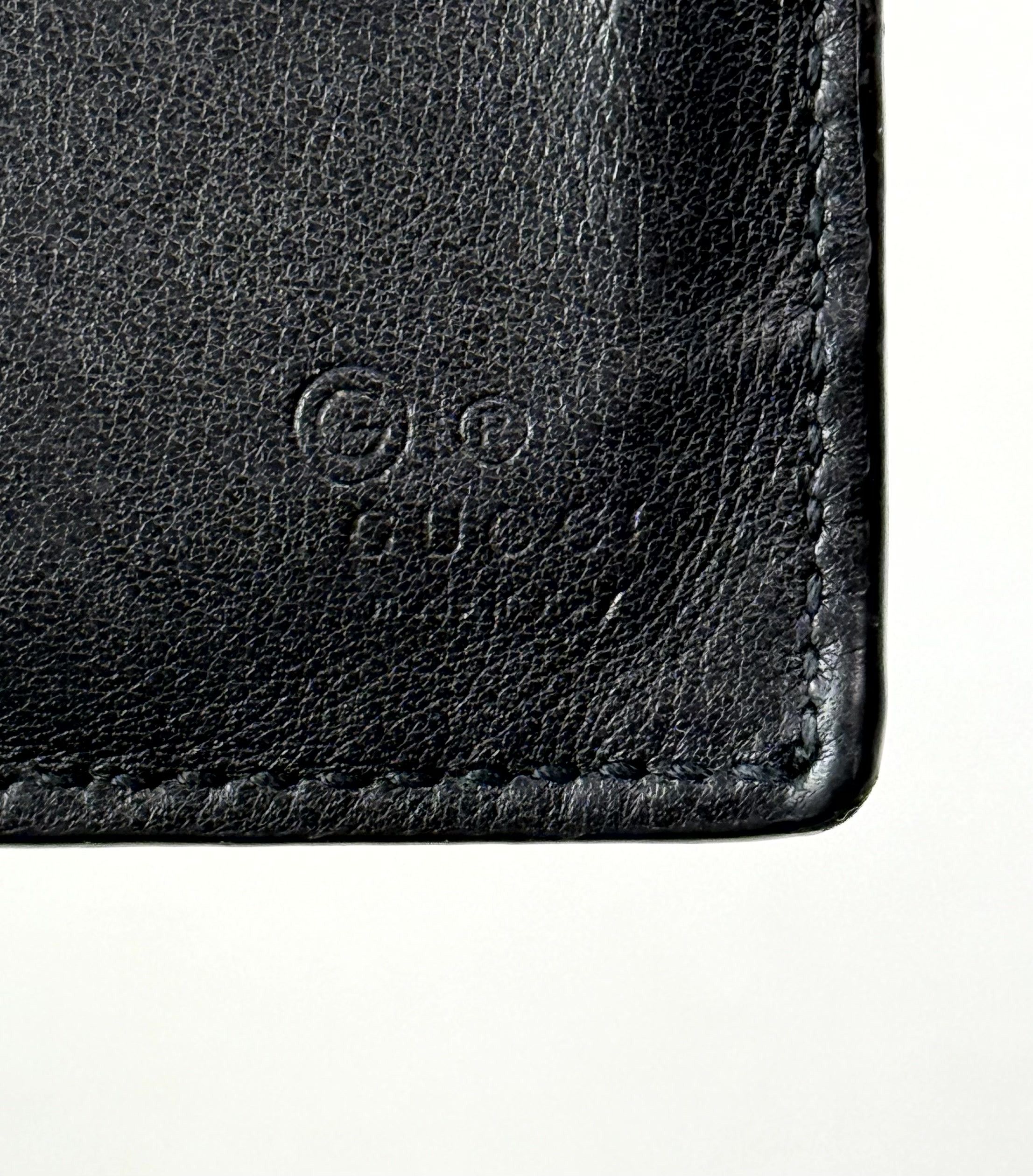 Gucci Gucci Micro Guccissima Monogram Black Leather Bifold Wallet Size ONE SIZE - 4 Thumbnail