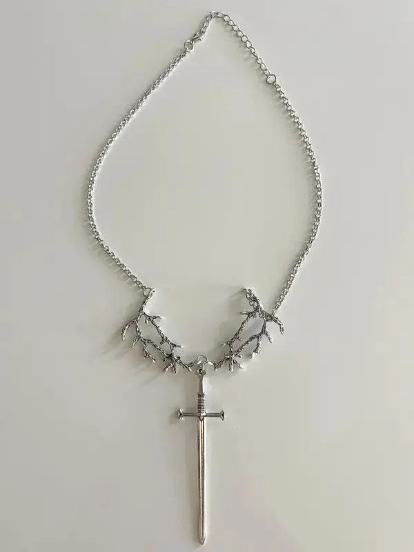 Japanese Brand STEAL! Vintage 2000s Tree Branch Sword Necklace Size ONE SIZE - 1 Thumbnail