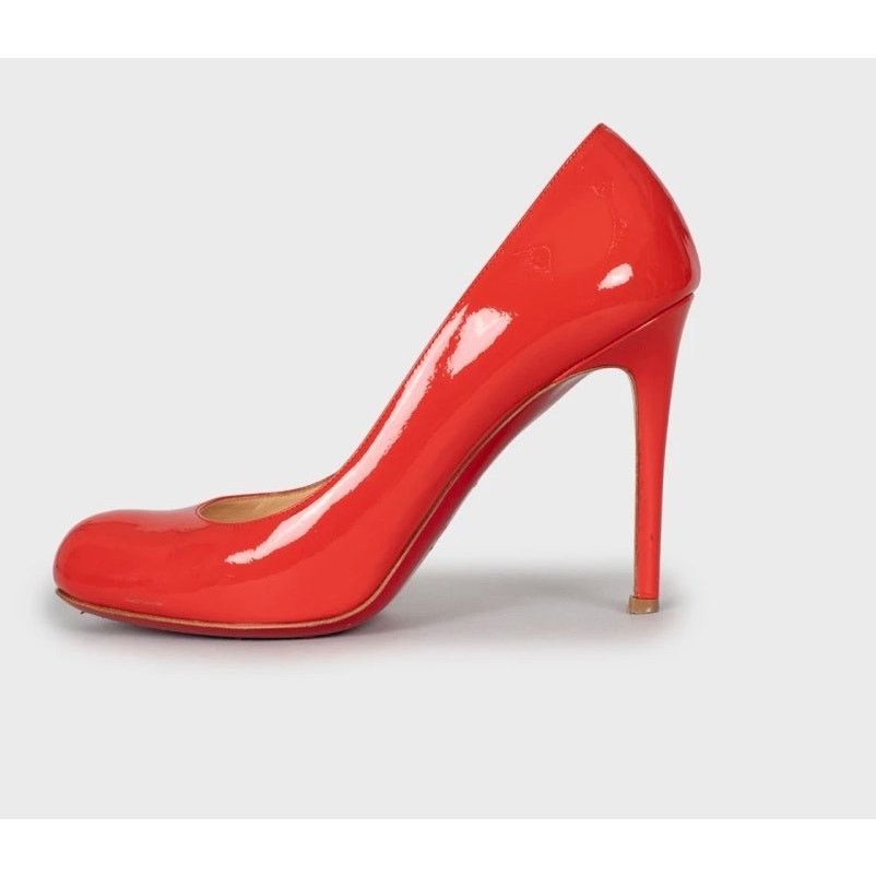 Christian Louboutin Christian Louboutin Red Patent Leather Pumps Sz.38.5 Size US 7.5 / IT 37.5 - 1 Thumbnail