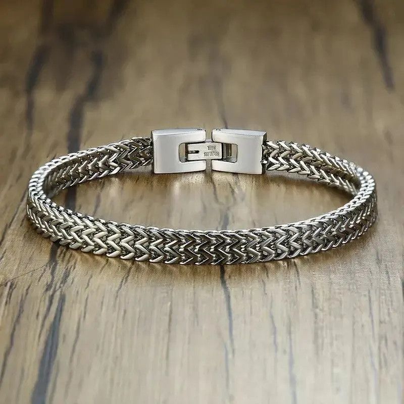 Other STYLISH STAINLESS STEEL CHAINS BRACELETS MALE Size ONE SIZE - 4 Thumbnail