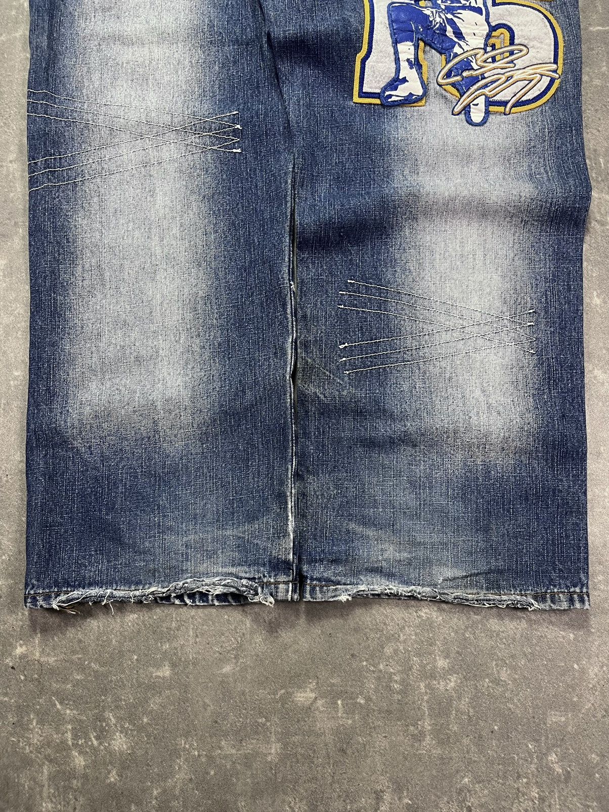 NBA UNK NBA Denver Nuggets Printed Baggy Denim Jeans 34 Size US 34 / EU 50 - 18 Thumbnail
