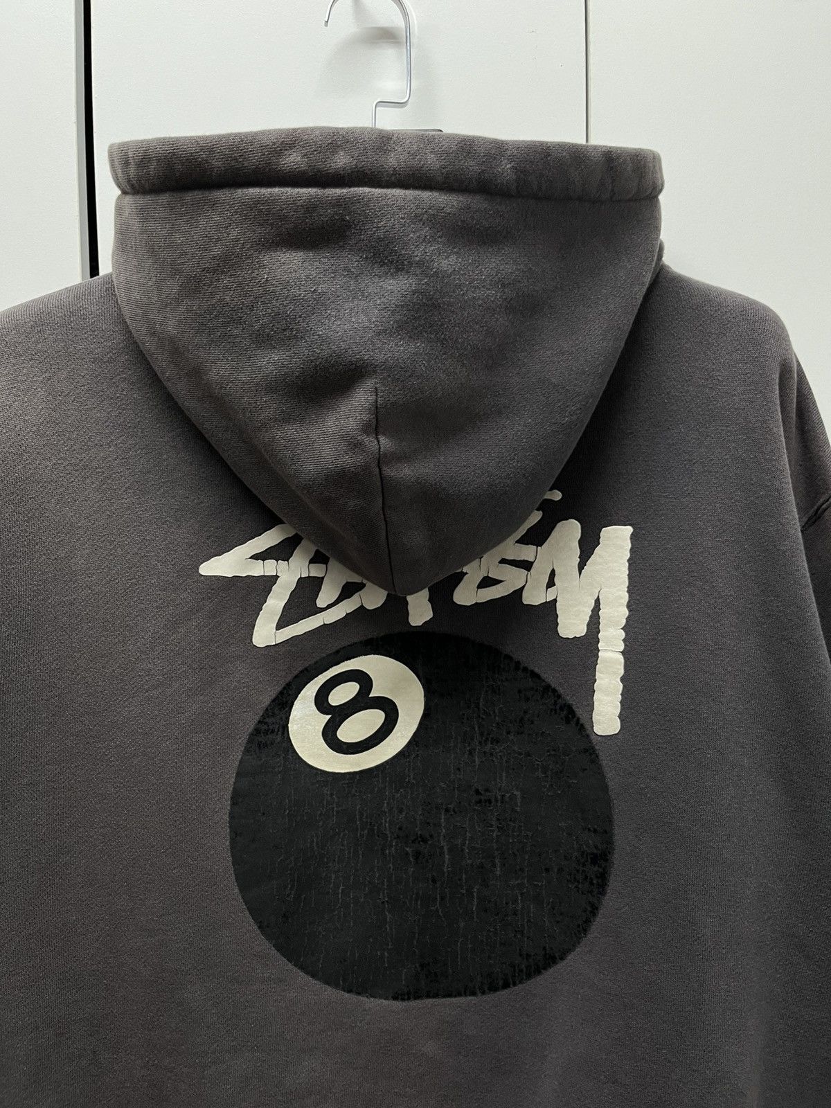 Stussy Vintage 90s Stussy 8Ball Sunfaded Zip Up Hoodie Size US XL / EU 56 / 4 - 2 Thumbnail