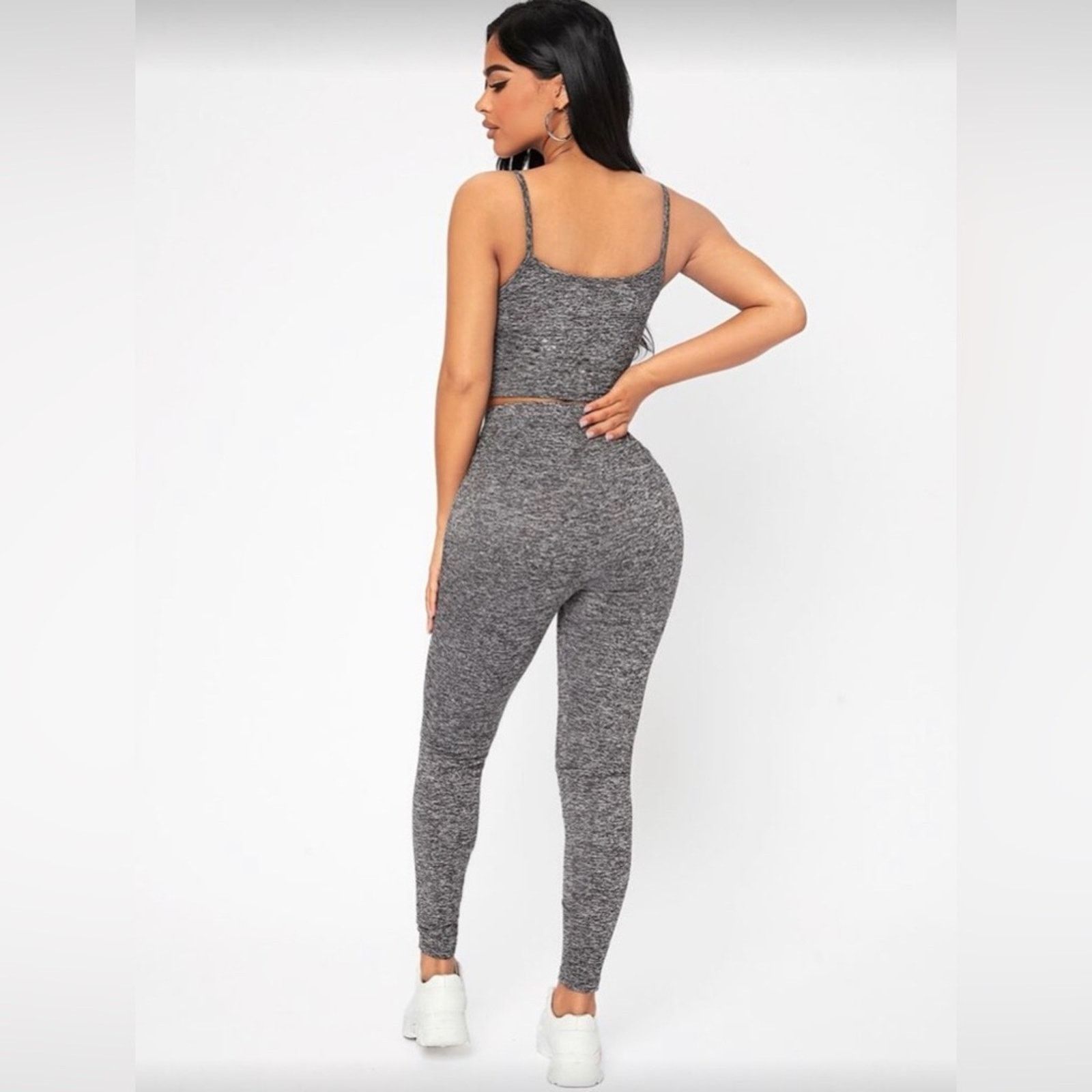 Other New Athleticwear Gym Casual Gray Matching Set with Pants Size 27" / US 4 / IT 40 - 2 Thumbnail