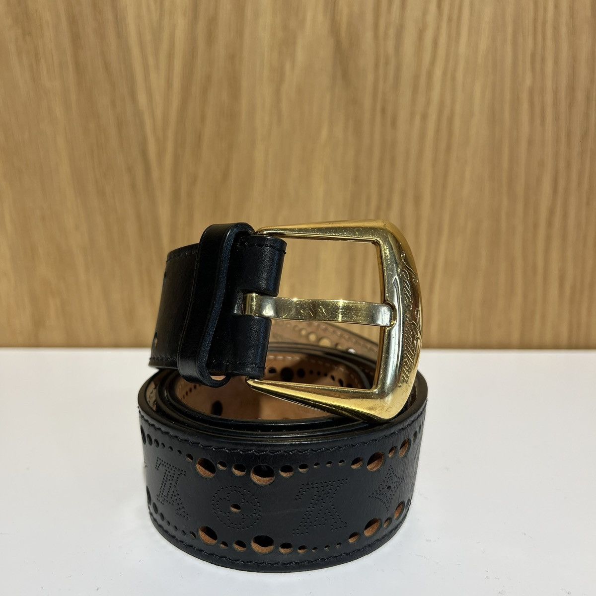 Louis Vuitton Louis Vuitton Perforated Nomad Phoenix Belt M9679 Size 34 - 2 Thumbnail