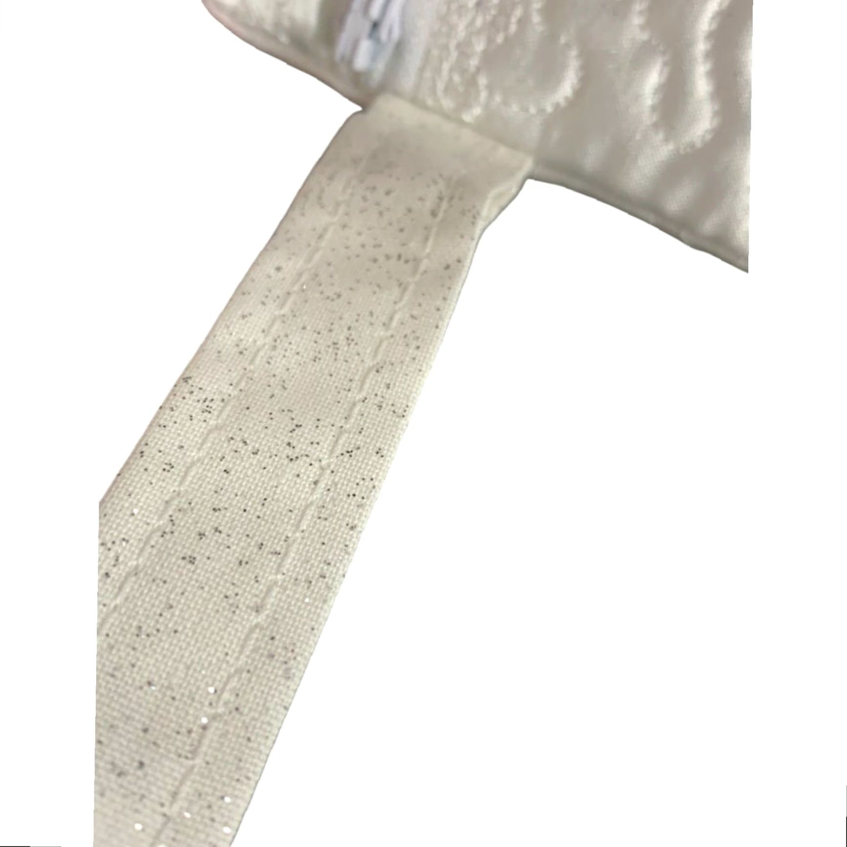 Vintage Unbranded Wallet Women White Satin Bridal Wristlet Purse 7" x 4.75" New Size ONE SIZE - 4 Thumbnail