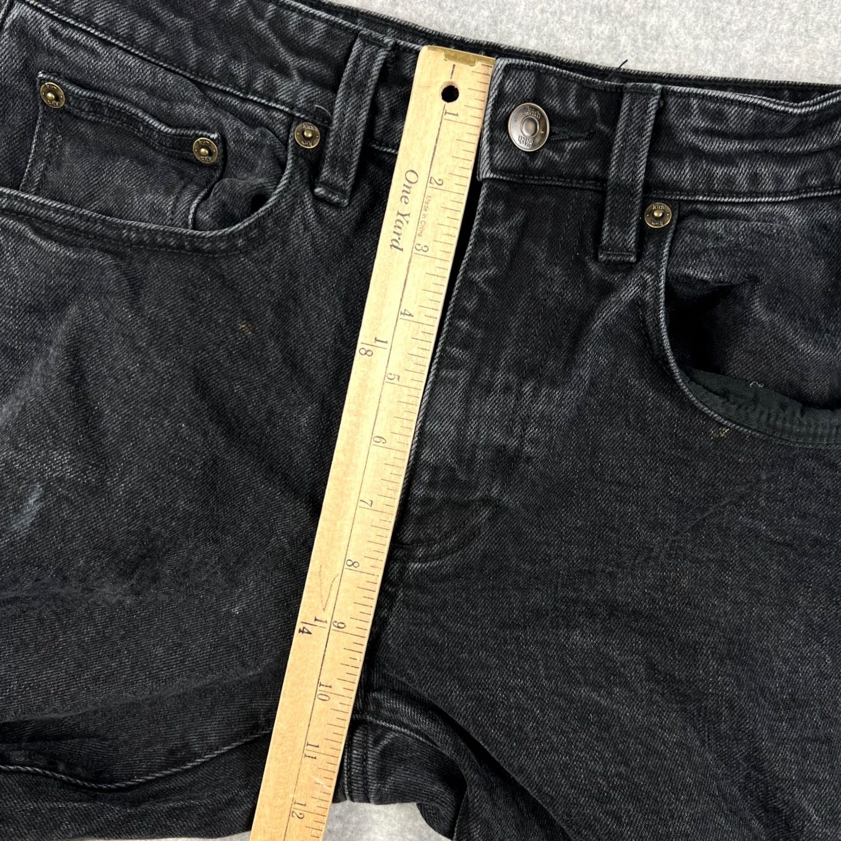 Kith Kith Mens Black Jeans 30x31 Slim Fit Stretch Denim Varick Taper Pants Size US 30 / EU 46 - 6 Thumbnail