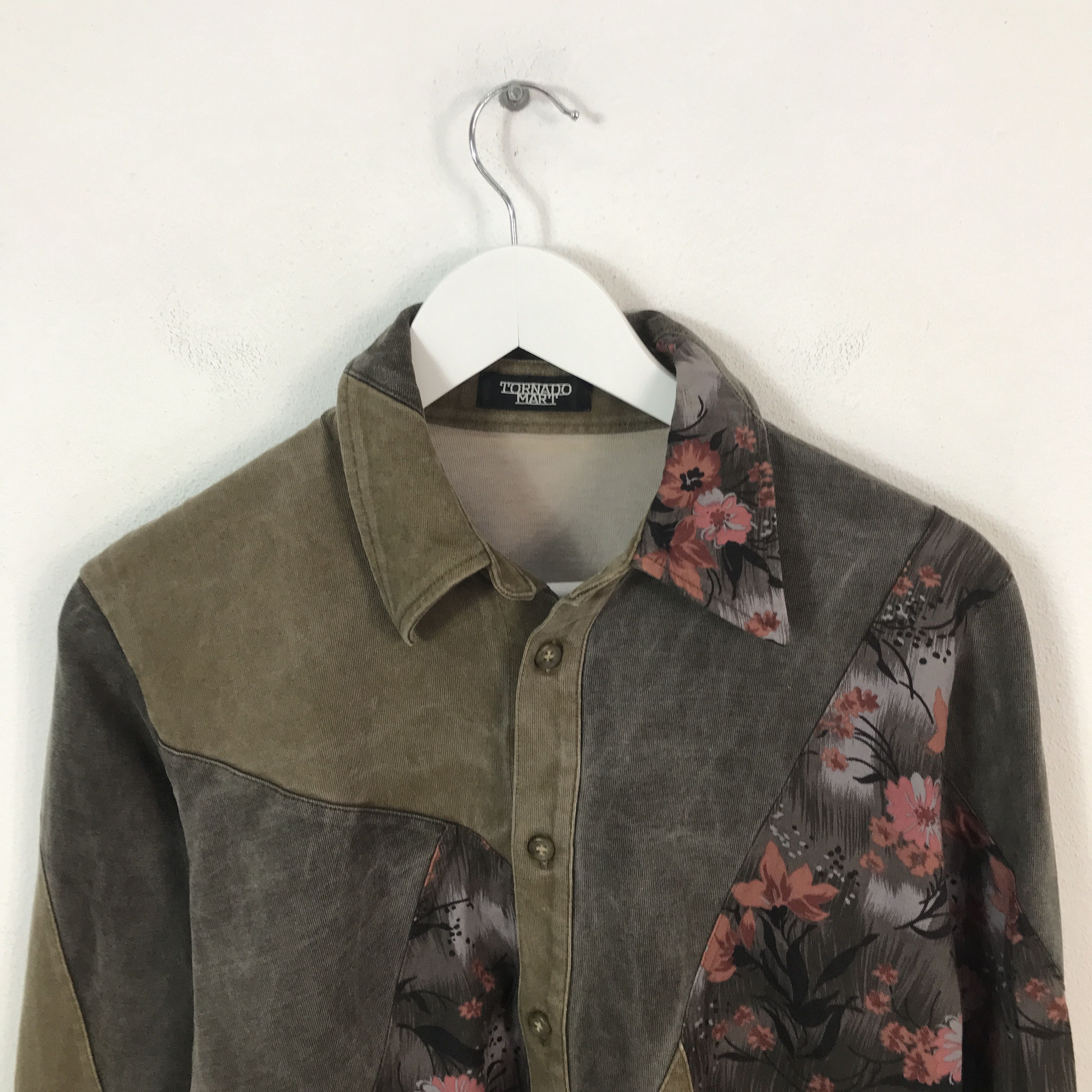 Tornado Mart tornado mart Japan Patchwork Design Button Shirt Size US M / EU 48-50 / 2 - 2 Thumbnail