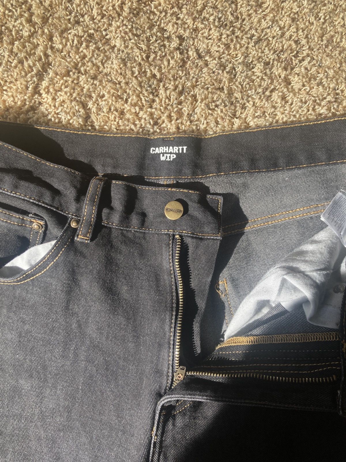 Carhartt Wip Carharrt WIP straight black jeans Size US 30 / EU 46 - 2 Thumbnail