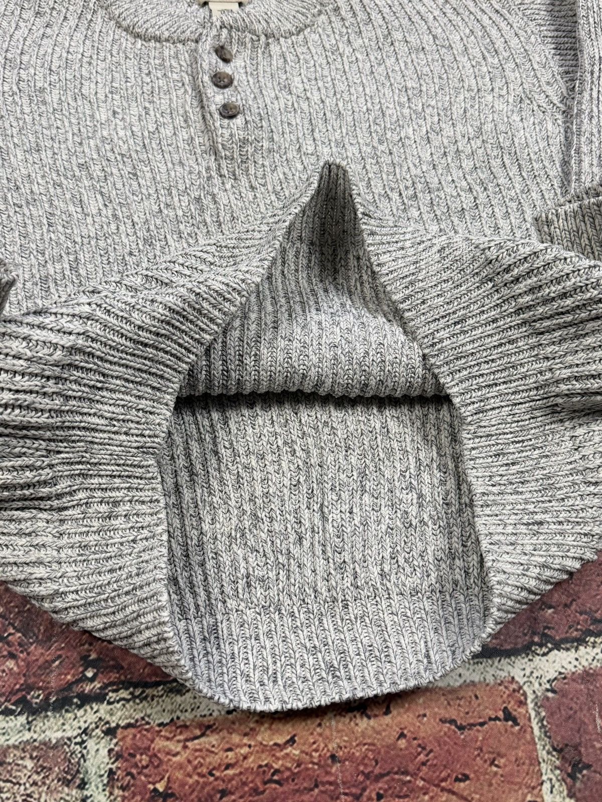 L.L. Bean Vintage L.L. Bean Henley Knit Fisherman Sweater US09 Size US L / EU 52-54 / 3 - 7 Thumbnail