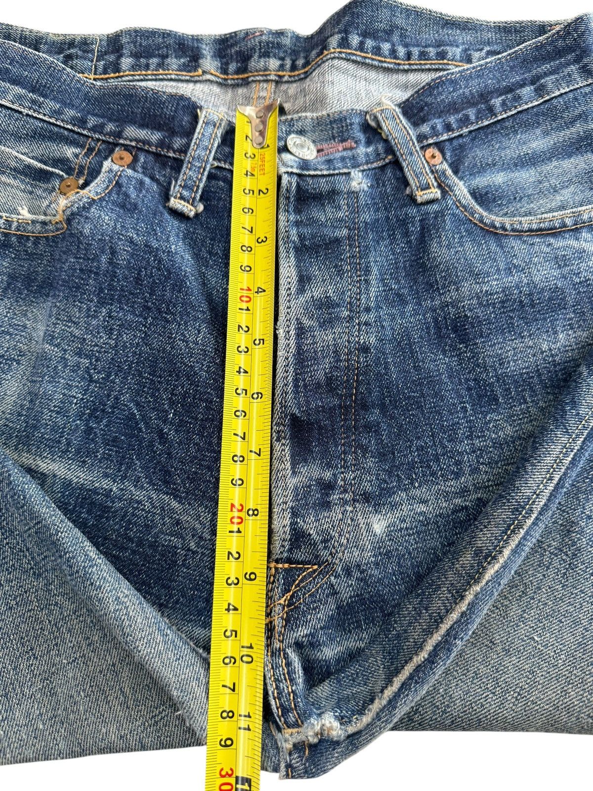 Denime Vintage Denime Japan Blue Faded Loose Style Jeans Size US 32 / EU 48 - 12 Thumbnail