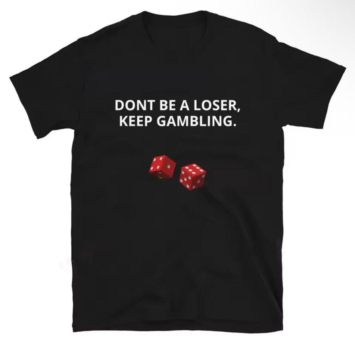 Other Streetwear Gambling Fashion Black T-Shirt Punk Graphic Tees Size US L / EU 52-54 / 3 - 1 Thumbnail