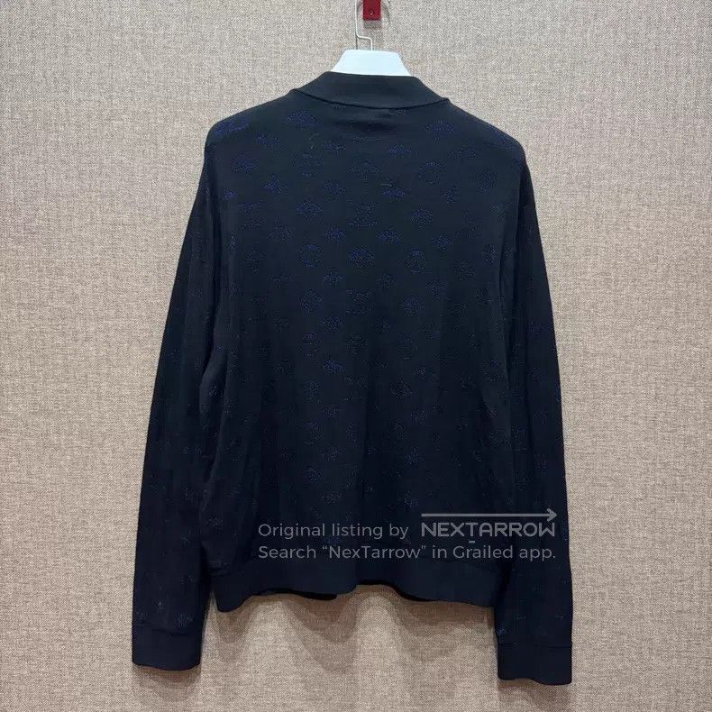Louis Vuitton Louis Vuitton Black dark full-print knit jacket Size US XL / EU 56 / 4 - 2 Thumbnail