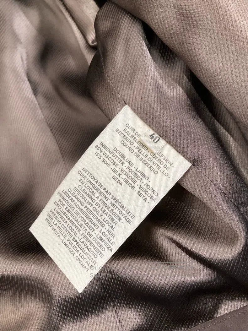 Hermes Hermes Women's Suede Leather Jacket, Brown Size S / US 4 / IT 40 - 8 Thumbnail
