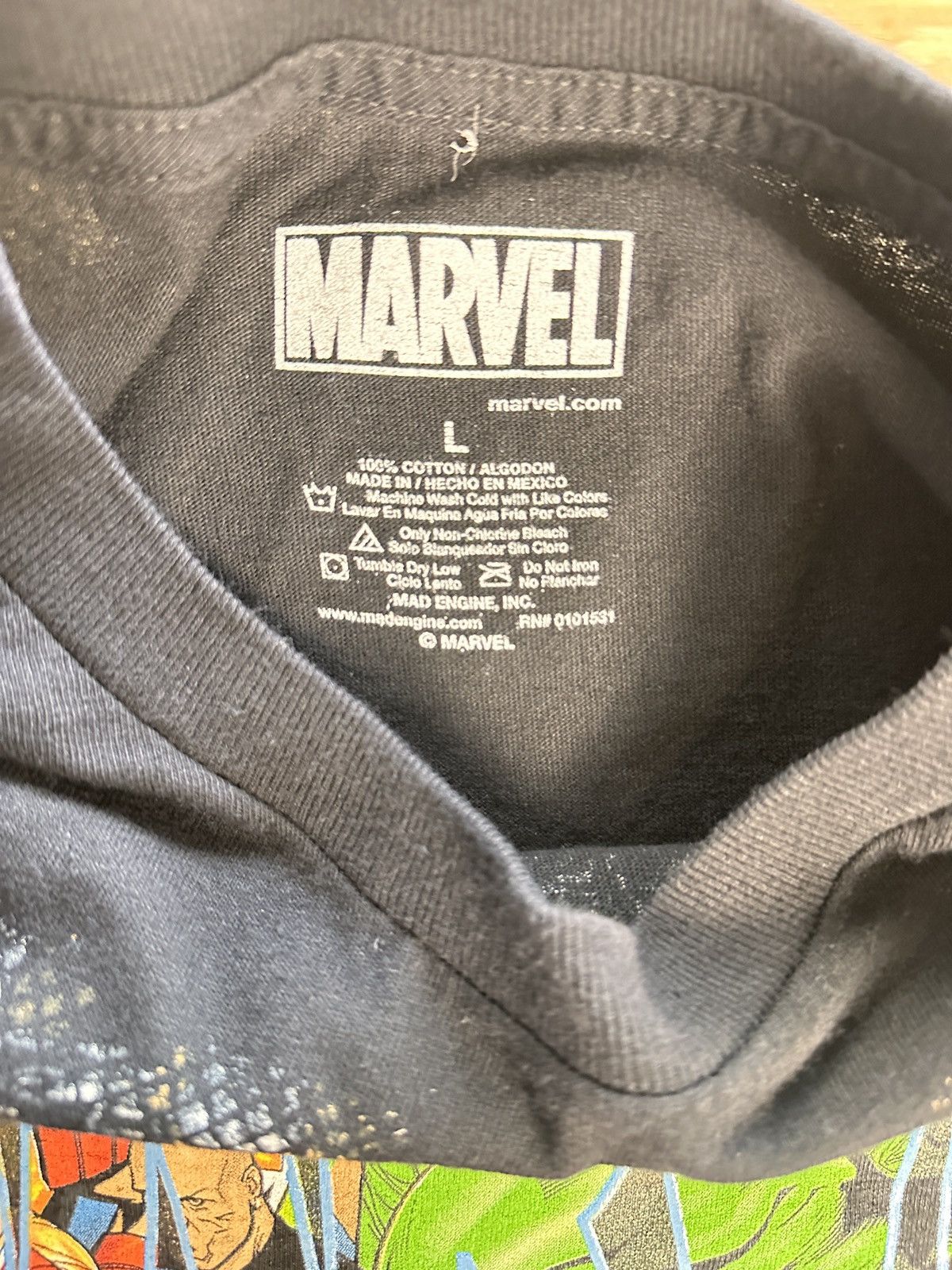 Marvel Comics Marvel All-Over Characters Graphic Tee Size L | 100% Cotton Size US L / EU 52-54 / 3 - 3 Thumbnail