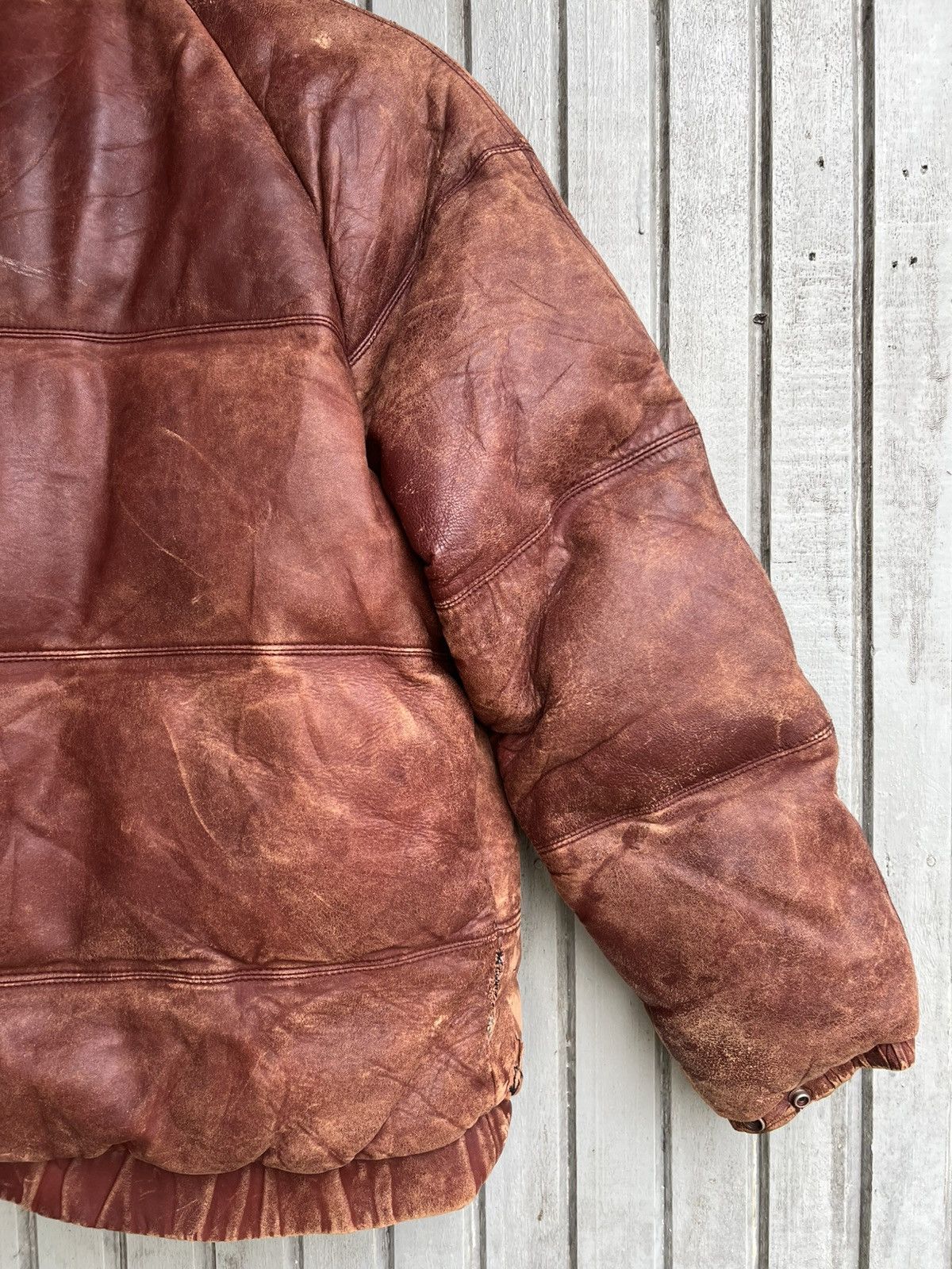 Japanese Brand × Vintage Vtg sp brand by wood lander leather jacket Size US L / EU 52-54 / 3 - 11 Thumbnail