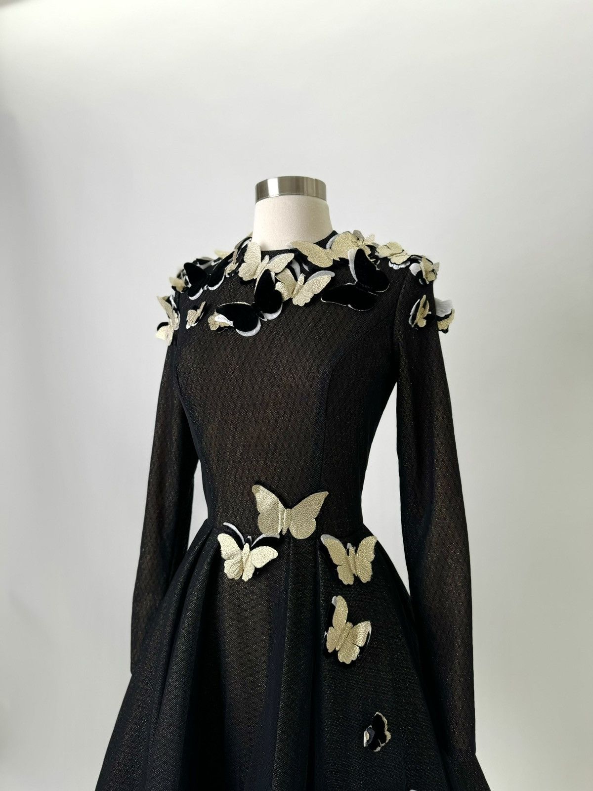 Other Preloved US 6 Black Anna Augusta Maxi Evening Dress Size M / US 6-8 / IT 42-44 - 5 Thumbnail