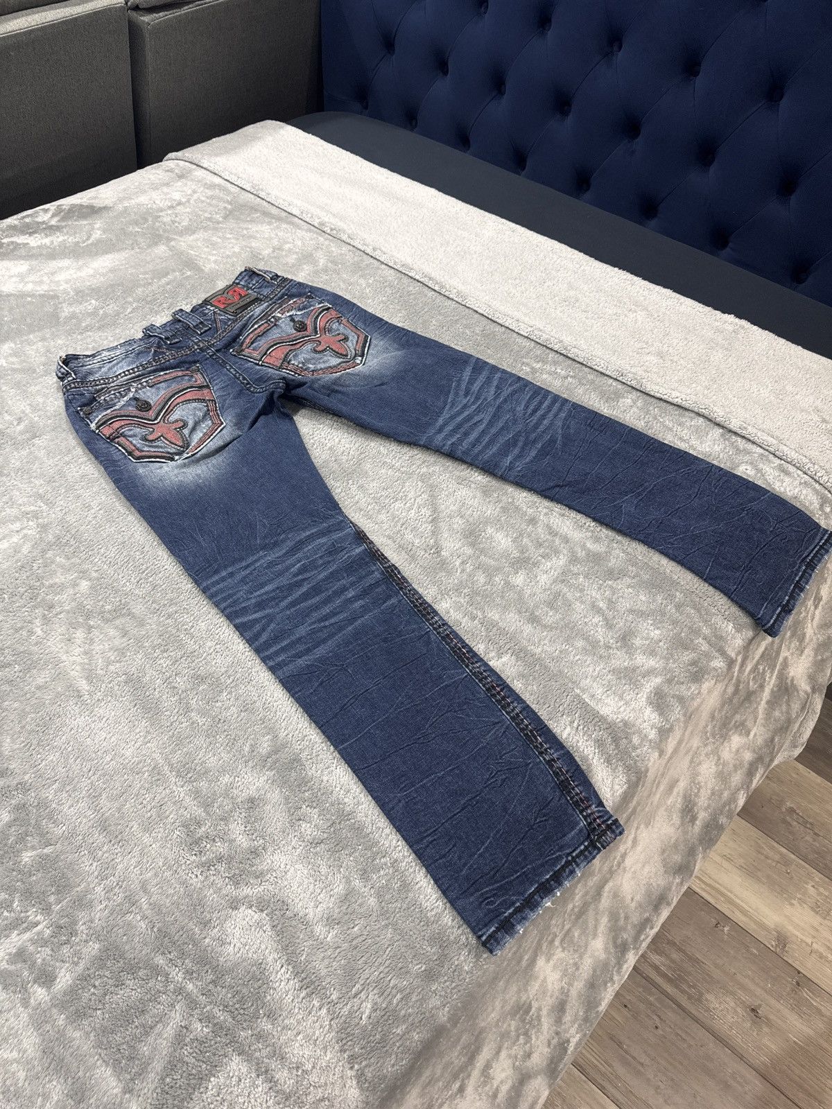 Rock Revival 30/32 Rock revival jeans. rare snakeskin red Size US 30 / EU 46 - 1 Thumbnail