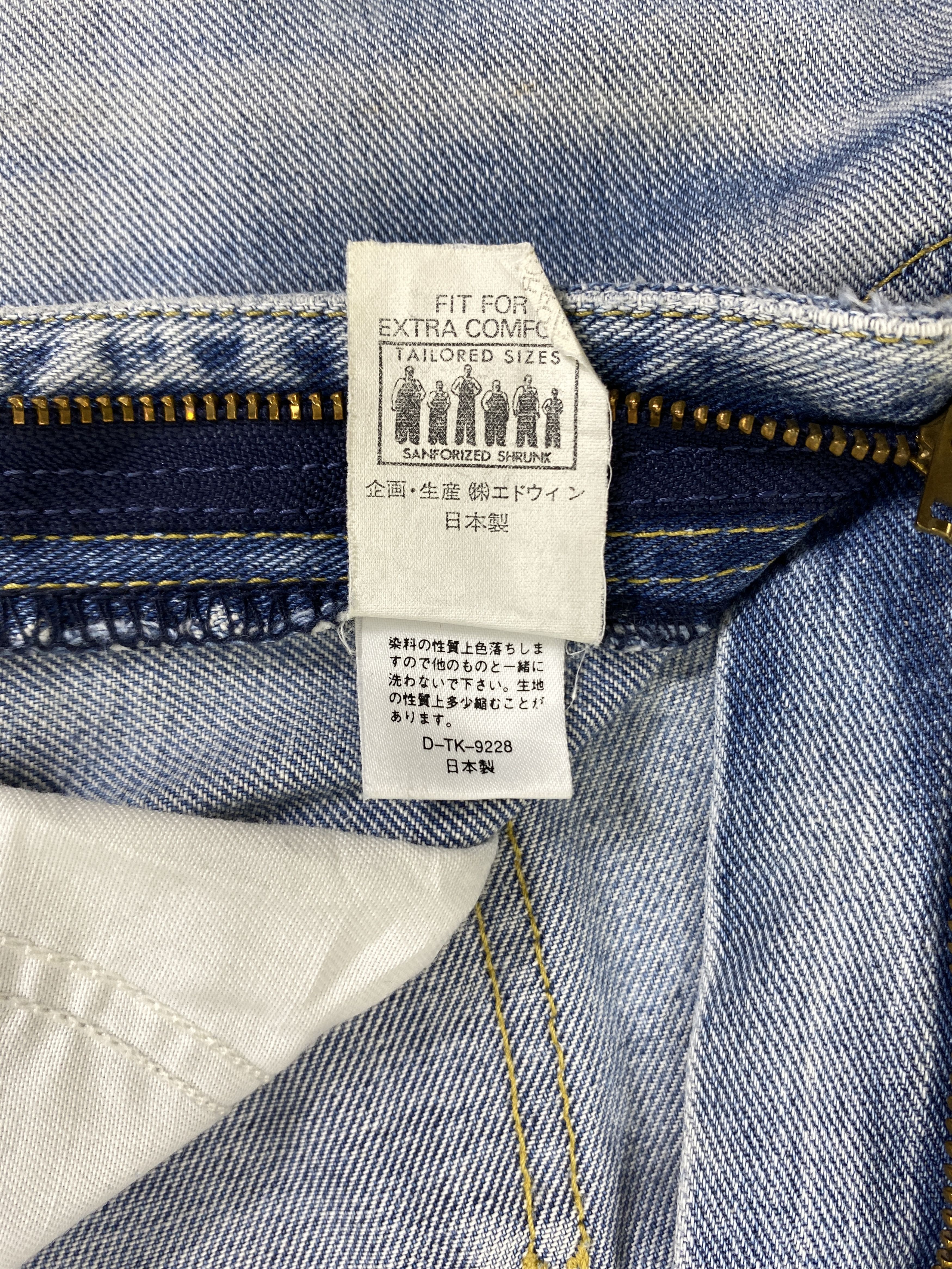 Japanese Brand Light Blue Wash Vintage Lee Jeans 27x31.5 - JN3339 Size US 27 - 12 Thumbnail