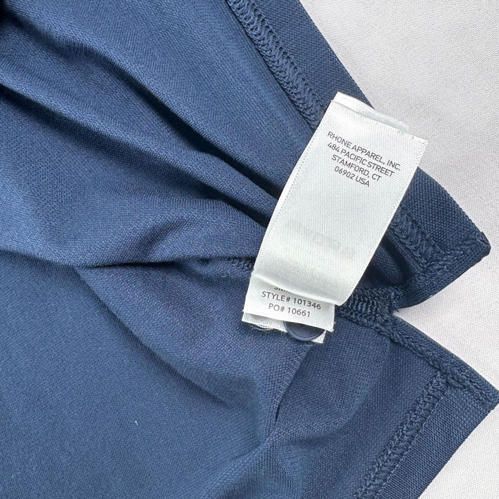 Rhone Rhone Shirt Mens 2XL Blue Delta Pique Polo Short Sleeve Golf Performance Shirt Size US XXL / EU 58 / 5 - 6 Thumbnail