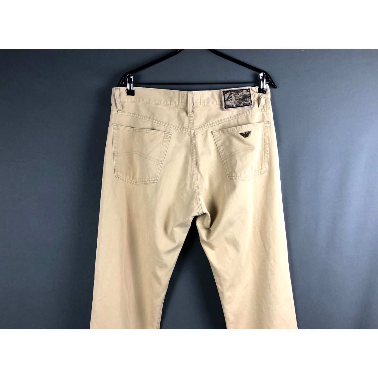 Vintage Armani Jeans Denim Pants Cotton Men Size 36 Yellow Jeans Pants Denim 5-Pocket Logo Patch Vintage No Casual Regular Mens Size US 36 / EU 52 - 5 Thumbnail