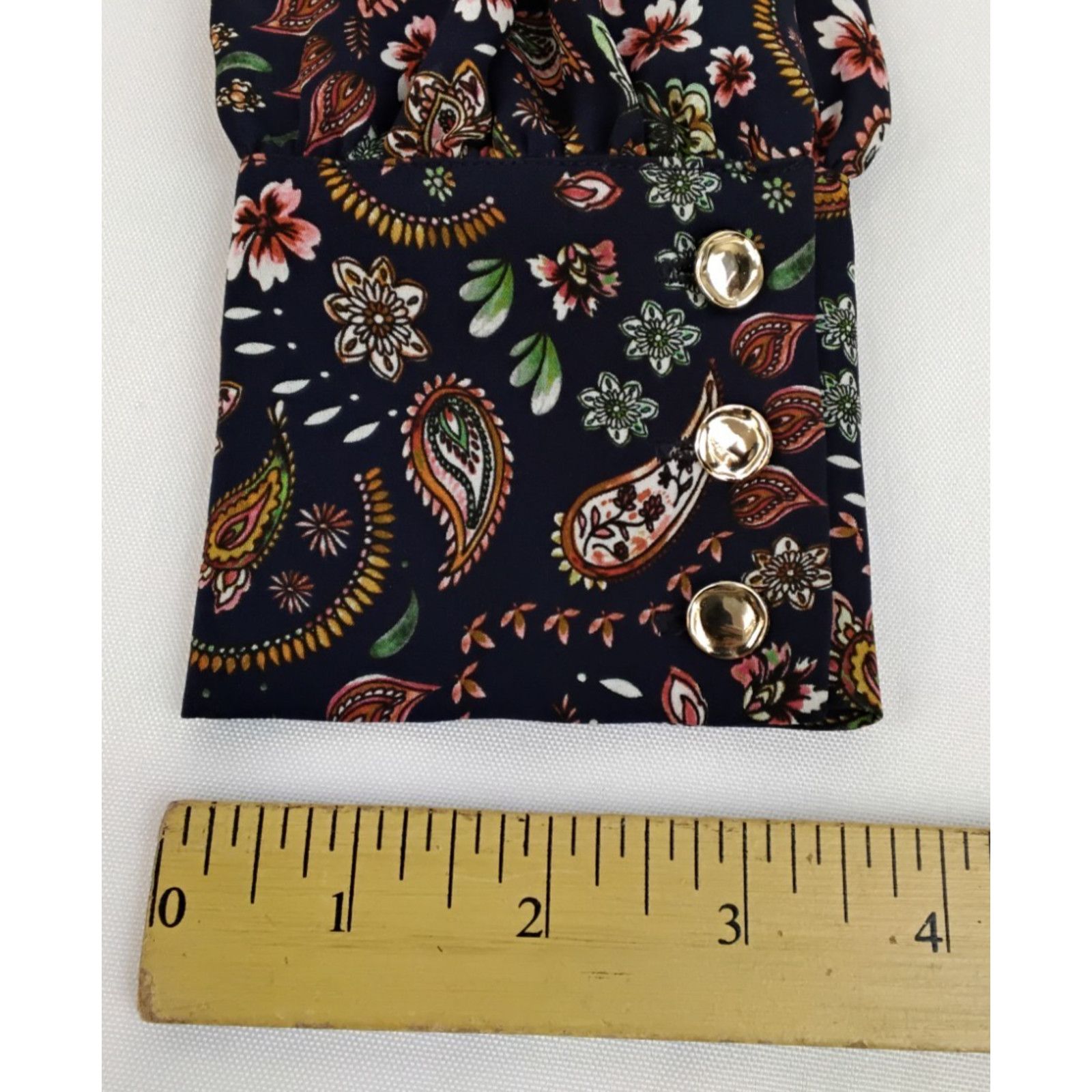 NICHOLAS Nicholas Blouse Women's M Long Sleeve Paisley Pattern Size M / US 6-8 / IT 42-44 - 12 Thumbnail
