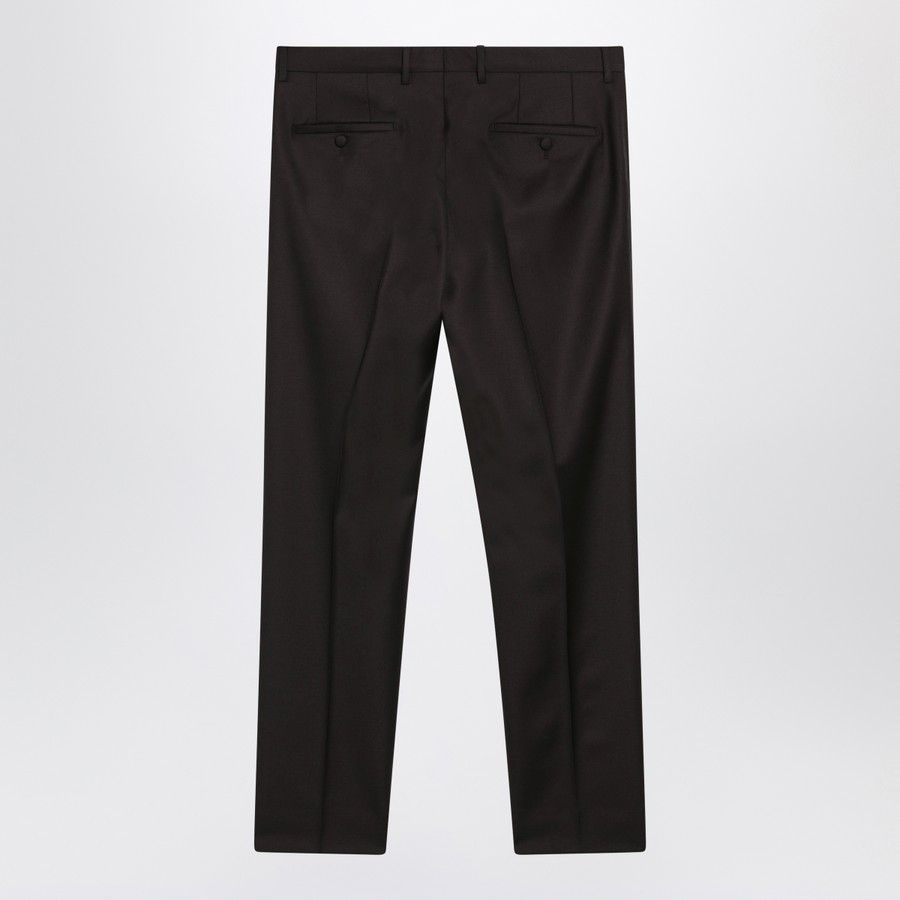 Dolce & Gabbana o1d2blof0226 Wool Trousers in Brown Size US 38 / EU 54 - 2 Thumbnail