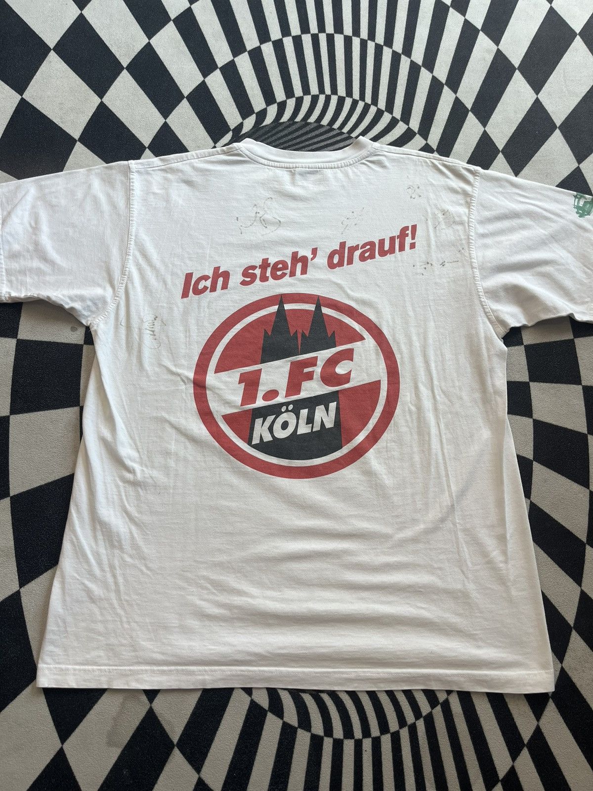 Vintage Vintage 1.FC KOLN Sudtribune? Sign on Tshirt Size US XL / EU 56 / 4 - 8 Thumbnail