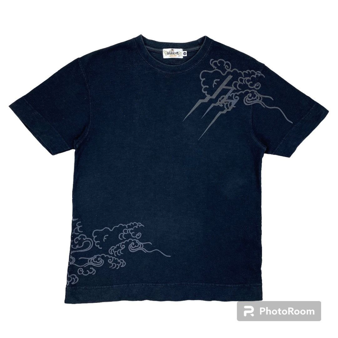 Japanese Brand KARA KURI TAMASHI Dragon Japanese Classic Sukajan Tshirt Size US M / EU 48-50 / 2 - 2 Thumbnail