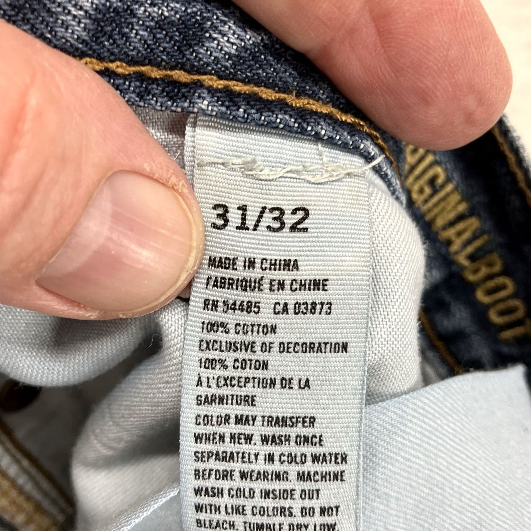 American Eagle Outfitters American Eagle Jeans Mens 33x30 Boot Cut Casual Workwear y2k Blue Denim Size US 33 - 3 Thumbnail