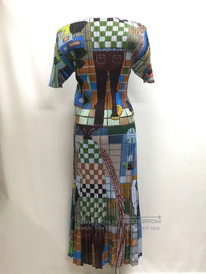Issey Miyake Issey Miyake Green Dress Size M / US 6-8 / IT 42-44 - 2 Thumbnail