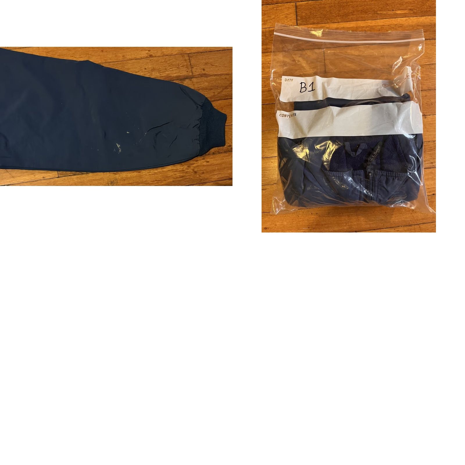 Vintage VINTAGE L.L. Bean Three Season Jacket Mens Large Blue Bomber Jacket Size US L / EU 52-54 / 3 - 10 Thumbnail