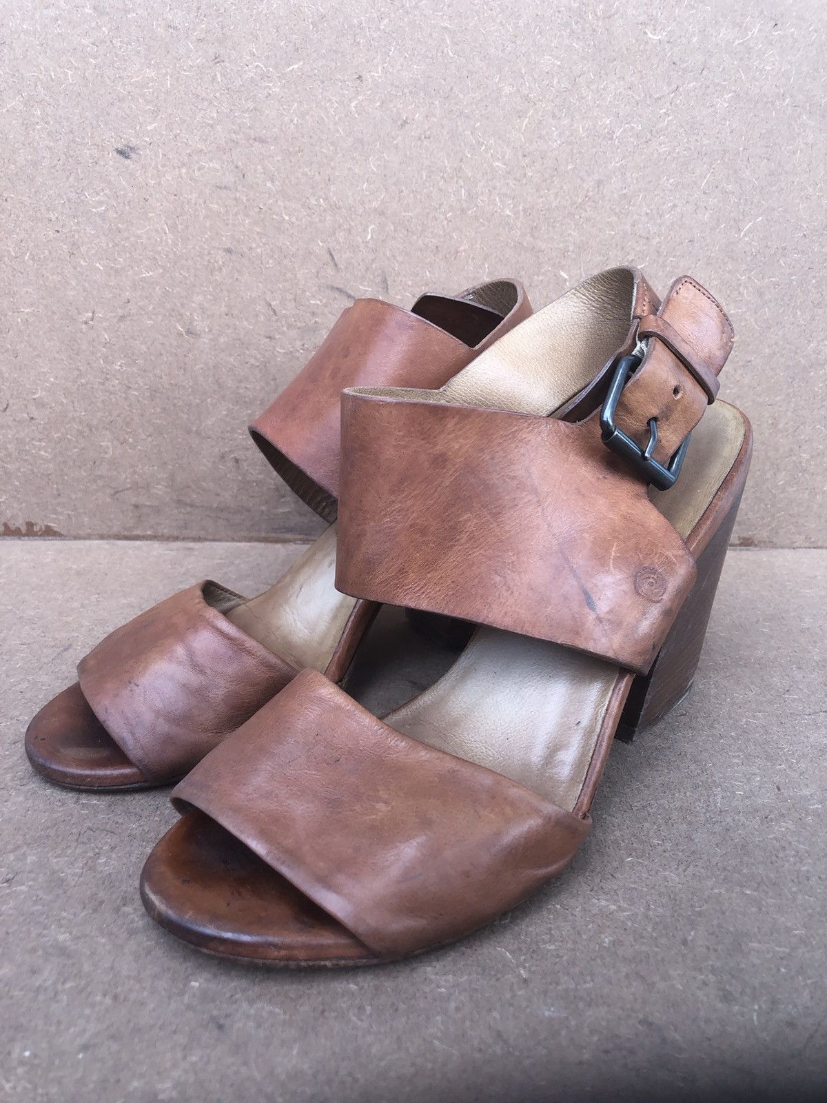 Marsell Marsell Brown Cslfskin Leather Women’s Heels Size 38.5 Size US 8.5 / IT 38.5 - 3 Thumbnail