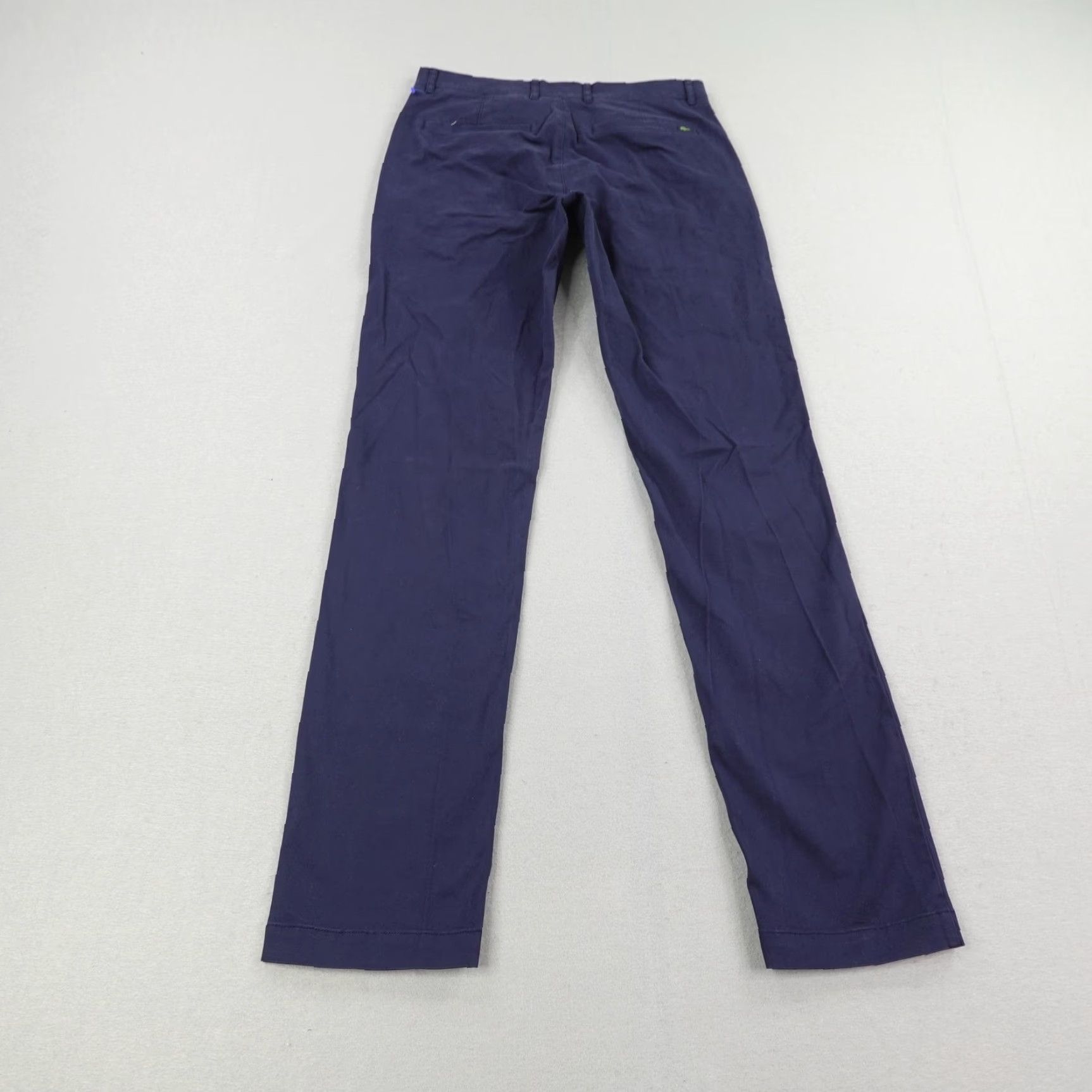 Lacoste Lacoste Pants Mens 30x34 Chino Regular Straight Croc Logo Navy Blue 30 Inseam Pockets Stretch Casual Formal Mens Size US 30 / EU 46 - 4 Thumbnail