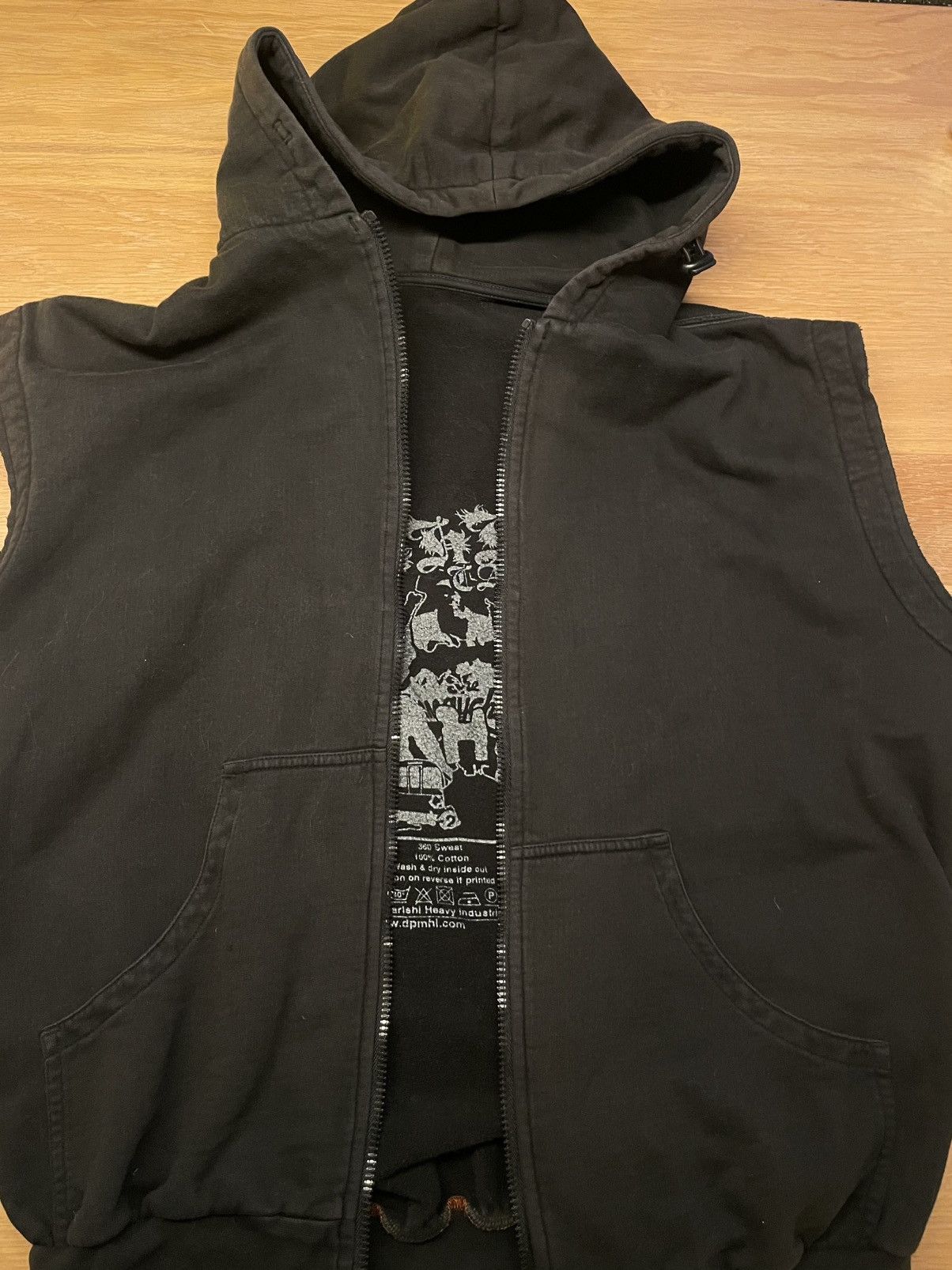 Maharishi Maharishi MHI Cartel NYC Sleeveless Hoodie – Archive 2006 Size US L / EU 52-54 / 3 - 5 Thumbnail