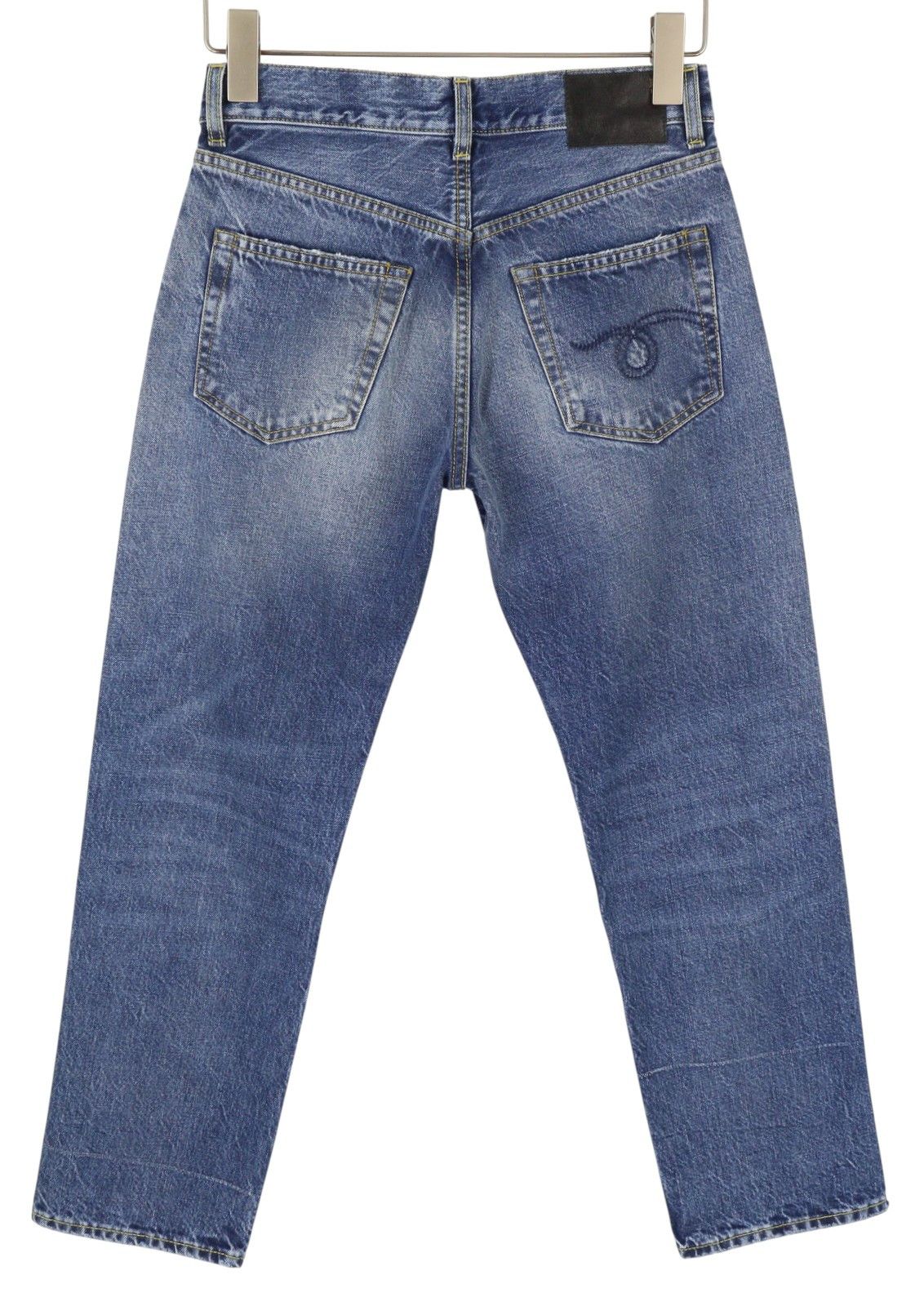 R13 ROMEO 24 Hutton Blue Faded Zip Fly Jeans 87171 Size 24" / US 00 / IT 34 - 4 Thumbnail