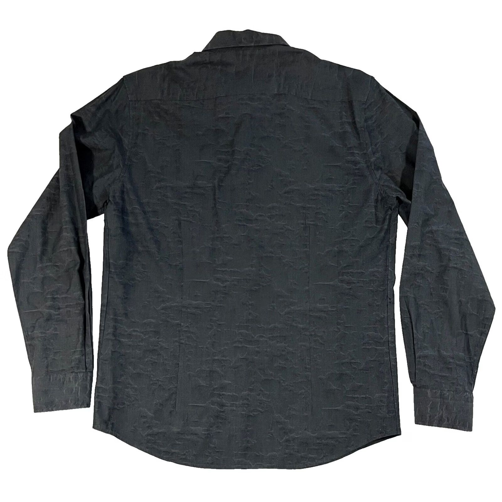 Robert Graham VINTAGE Robert Graham Button-Up Jacquard Shirt Tailored Fit Sz L Gray Cotton Men's Button-Up Regular Length Size US L / EU 52-54 / 3 - 4 Thumbnail
