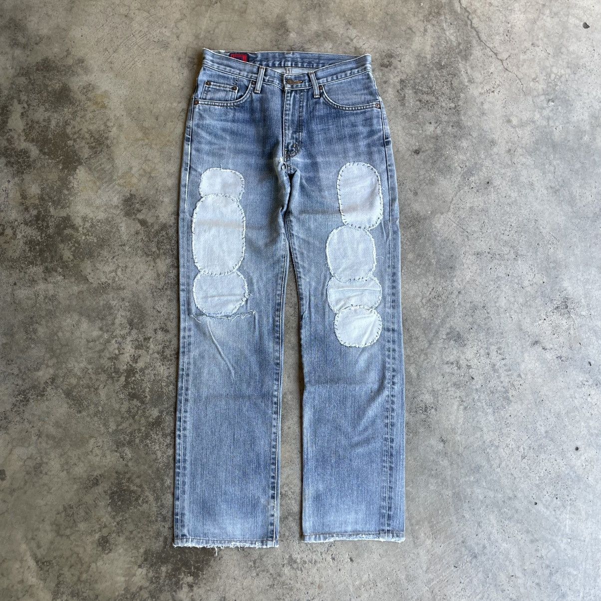 Edwin 🔥Vintage Edwin 503 Stoned Washed Ripped Distress Denim Jeans Size US 30 / EU 46 - 1 Thumbnail