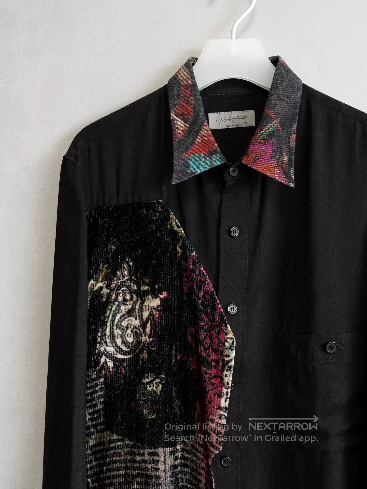 Yohji Yamamoto yohji yamamoto velvet pattern panel shirt. Size US M / EU 48-50 / 2 - 4 Thumbnail