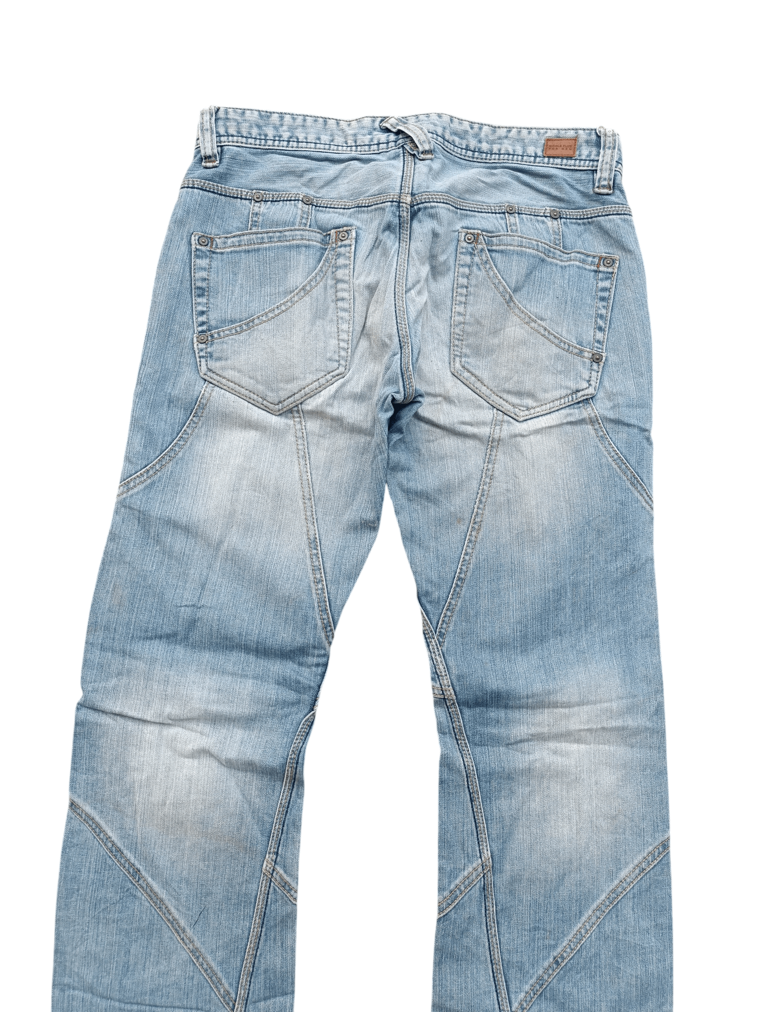 Japanese Brand Nicole Club For Men Multi Pocket Flared Jeans Size US 30 / EU 46 - 18 Thumbnail
