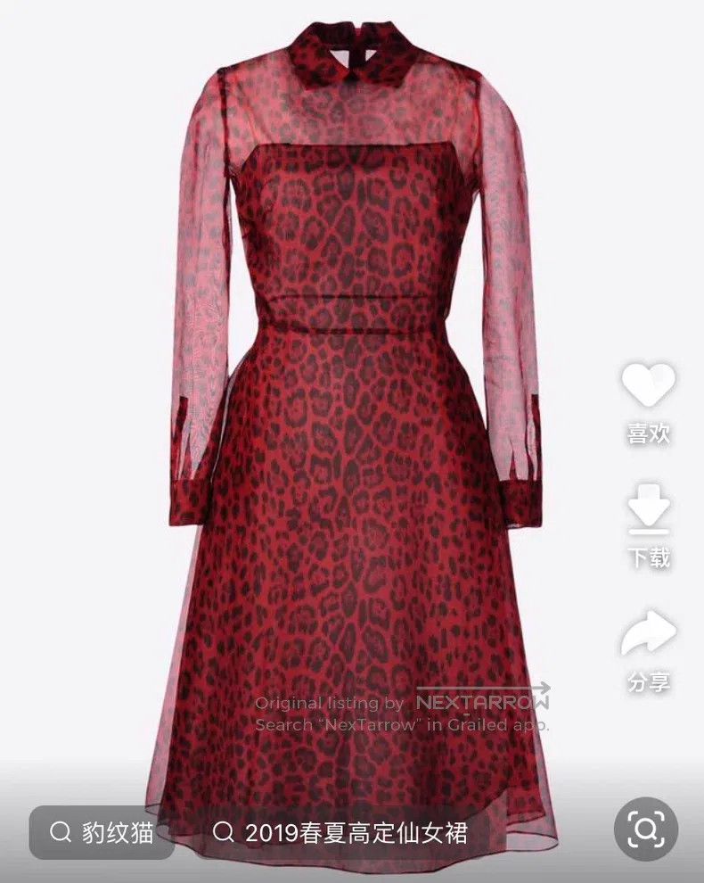 Valentino Valentino Red label leopard print dress Size S / US 4 / IT 40 - 2 Thumbnail