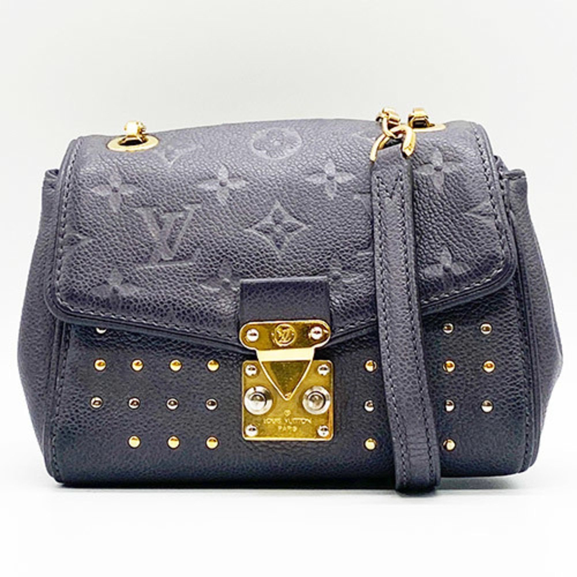 image of Louis Vuitton Shoulder Bag Saint-Germain Bb Monogram Empreinte Gray Purple Leather Louis Vuitton It