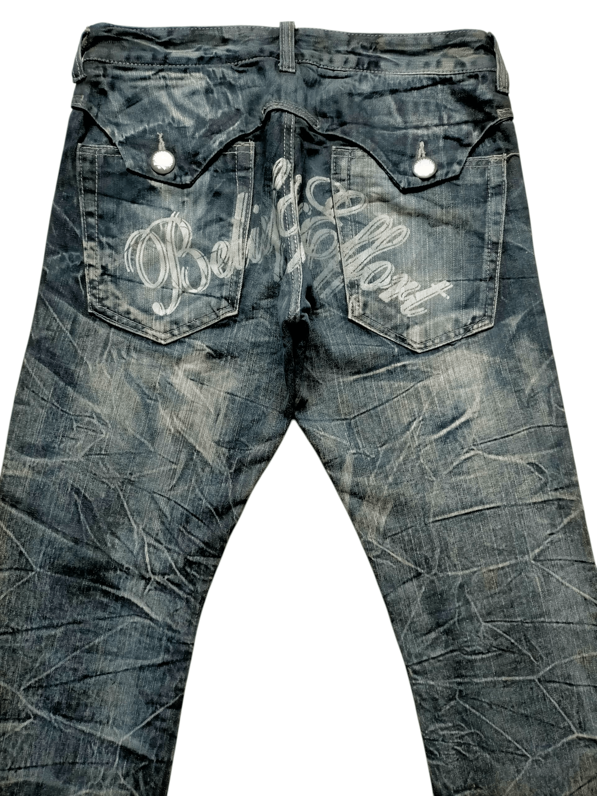 If Six Was Nine Flare Jeans Wild Life Embroidered Spider Boot cut denim Size US 33 - 4 Thumbnail