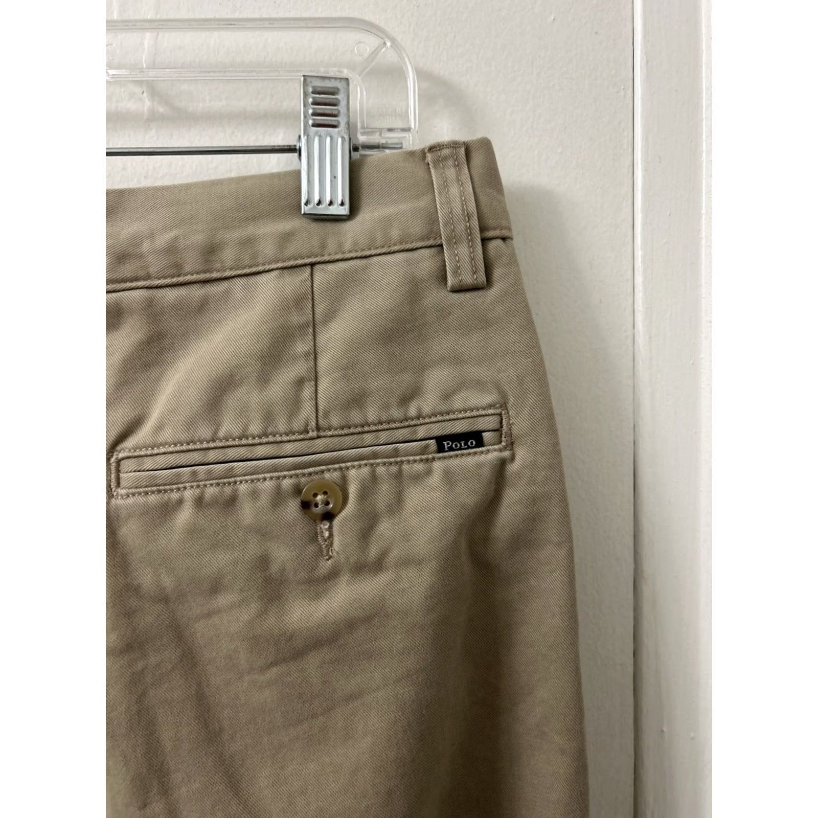 Polo Ralph Lauren Polo Ralph Lauren Pants Mens 32x32 Tan Chino Classic Fit Cotton Twill YKK Solid Front Logo Stretch Straight 32 in Regular Mens Size US XS / EU 42 / 0 - 7 Thumbnail
