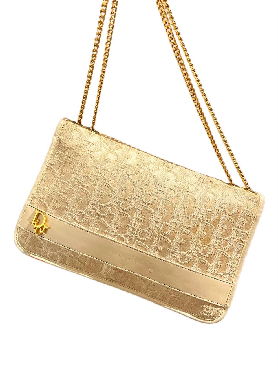 Dior Dior Oblique Logo Monogram Chain Shoulder Hand Bag Vintage Size ONE SIZE - 1 Thumbnail