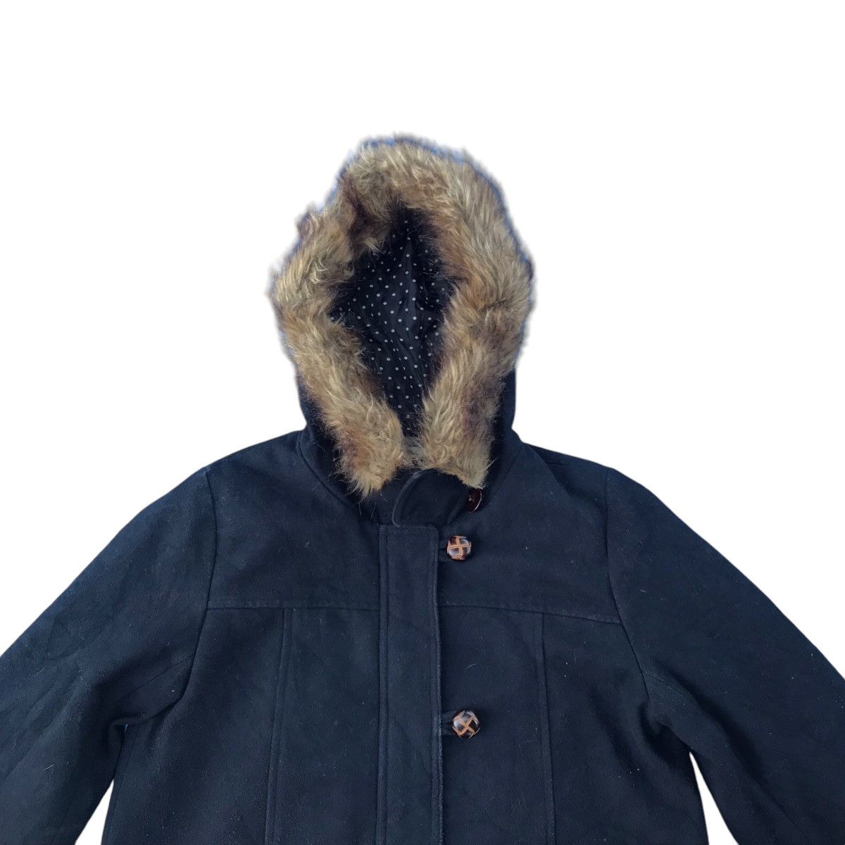 If Six Was Nine × Le Grande Bleu (L.G.B.) Navy Natural Faux Fur Jacket LGB If Six Was Nine Style Size L / US 10 / IT 46 - 2 Thumbnail