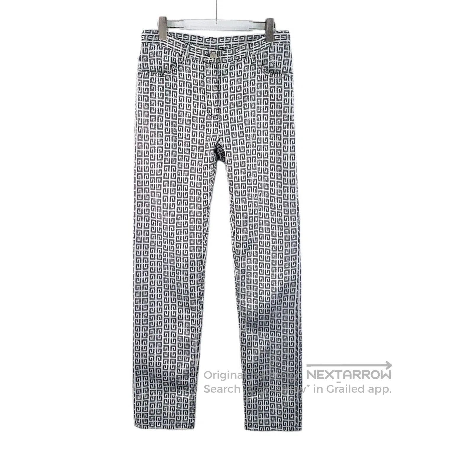 Givenchy Givenchy Logo Print Cotton Casual Pants. Size 28" / US 6 / IT 42 - 1 Thumbnail