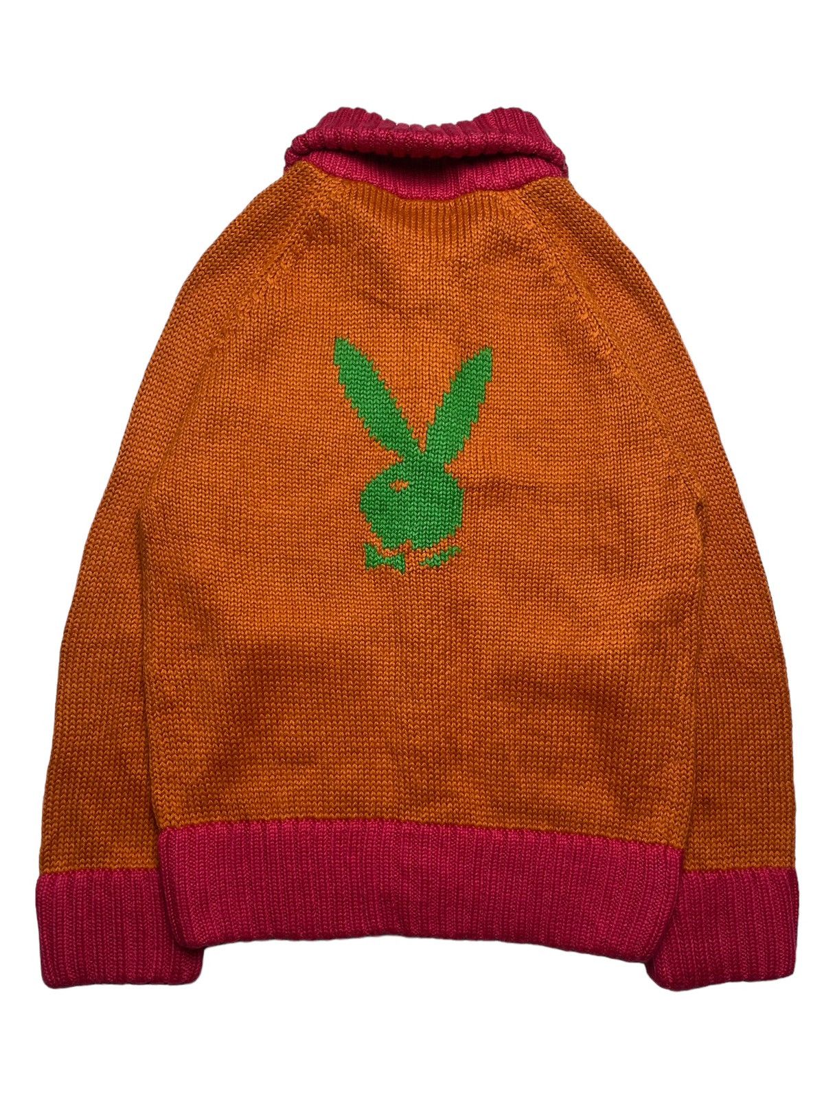 Hysteric Glamour × Playboy 2000s Playboy - Chunky Knitted Sweater Jacket Size US M / EU 48-50 / 2 - 1 Thumbnail